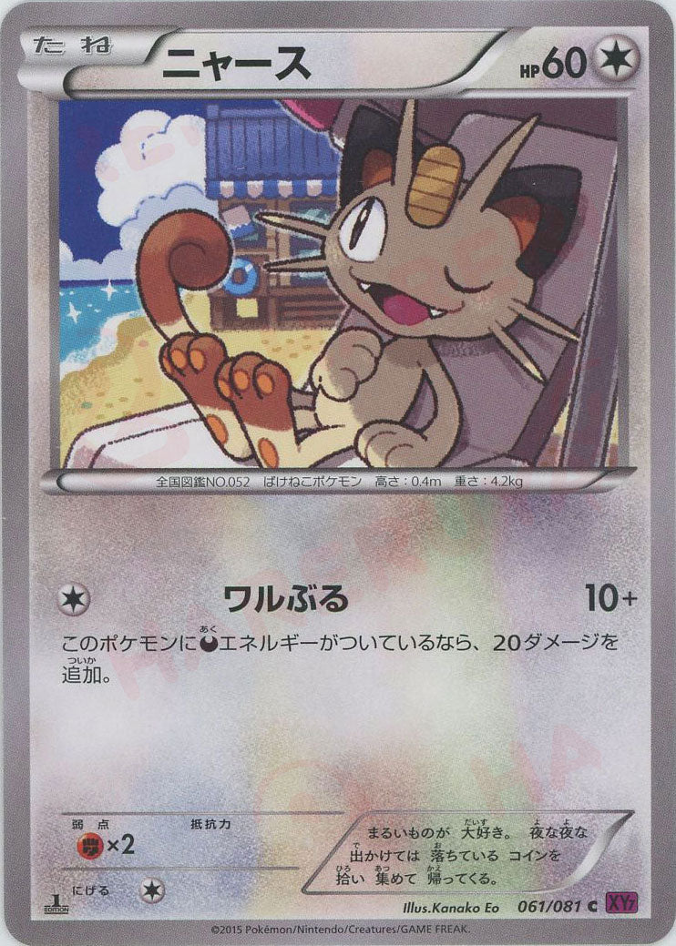 ニャース(C){無}〈061/081〉[XY7] – 晴れる屋2 なんば店