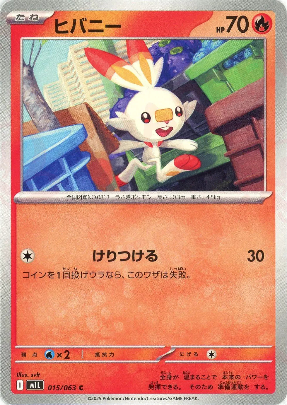 ヒバニー(C){炎}〈015/063〉[M1L]