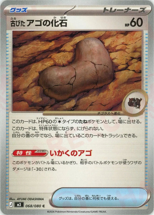 古びたアゴの化石(C){グッズ}〈068/080〉[M3]